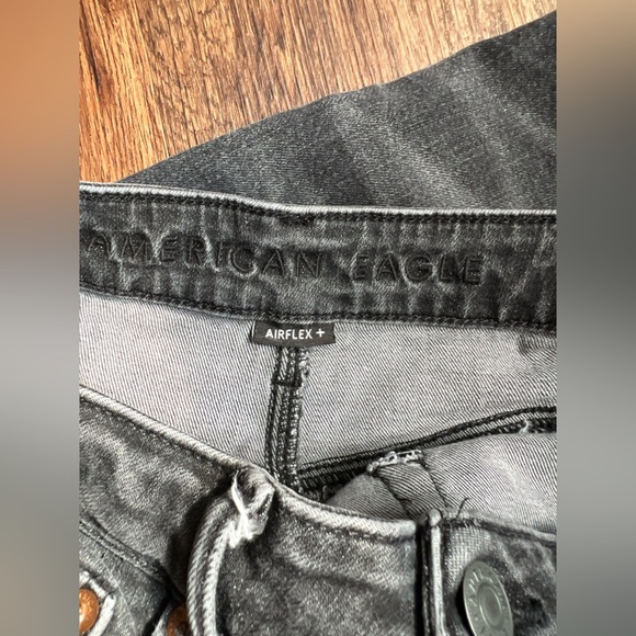 American Eagle Outfitters Distressed Black Skinny Jeans men’s size 29x 32 - Picture 5 of 6